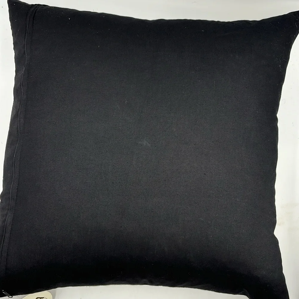 Mjita African Kuba Cloth Raffia Linen Tribal Safari Accent Pillow